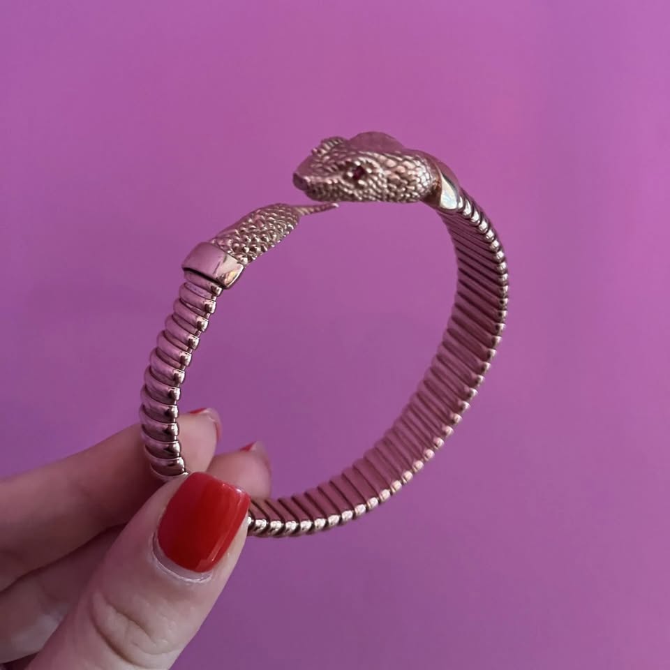 Bracciale TUBOGAS SNAKE argento 925 contrarié